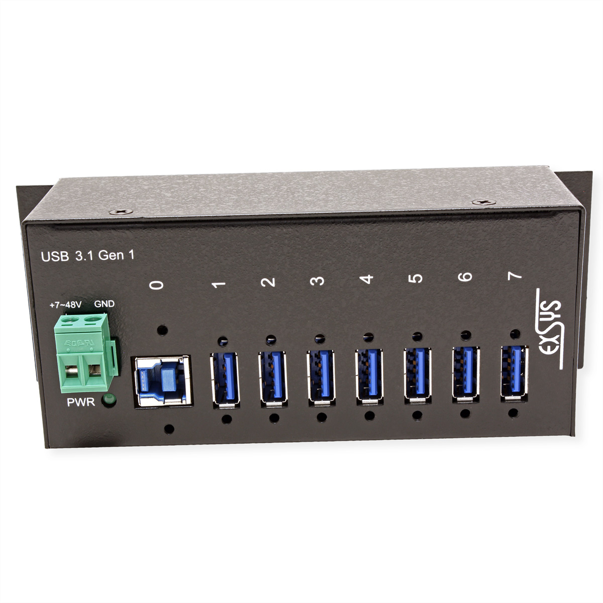 EXSYS EX-1187HMVS 7 Port USB 3.2 Gen1 Metall HUB EXSYS  (BILD2)