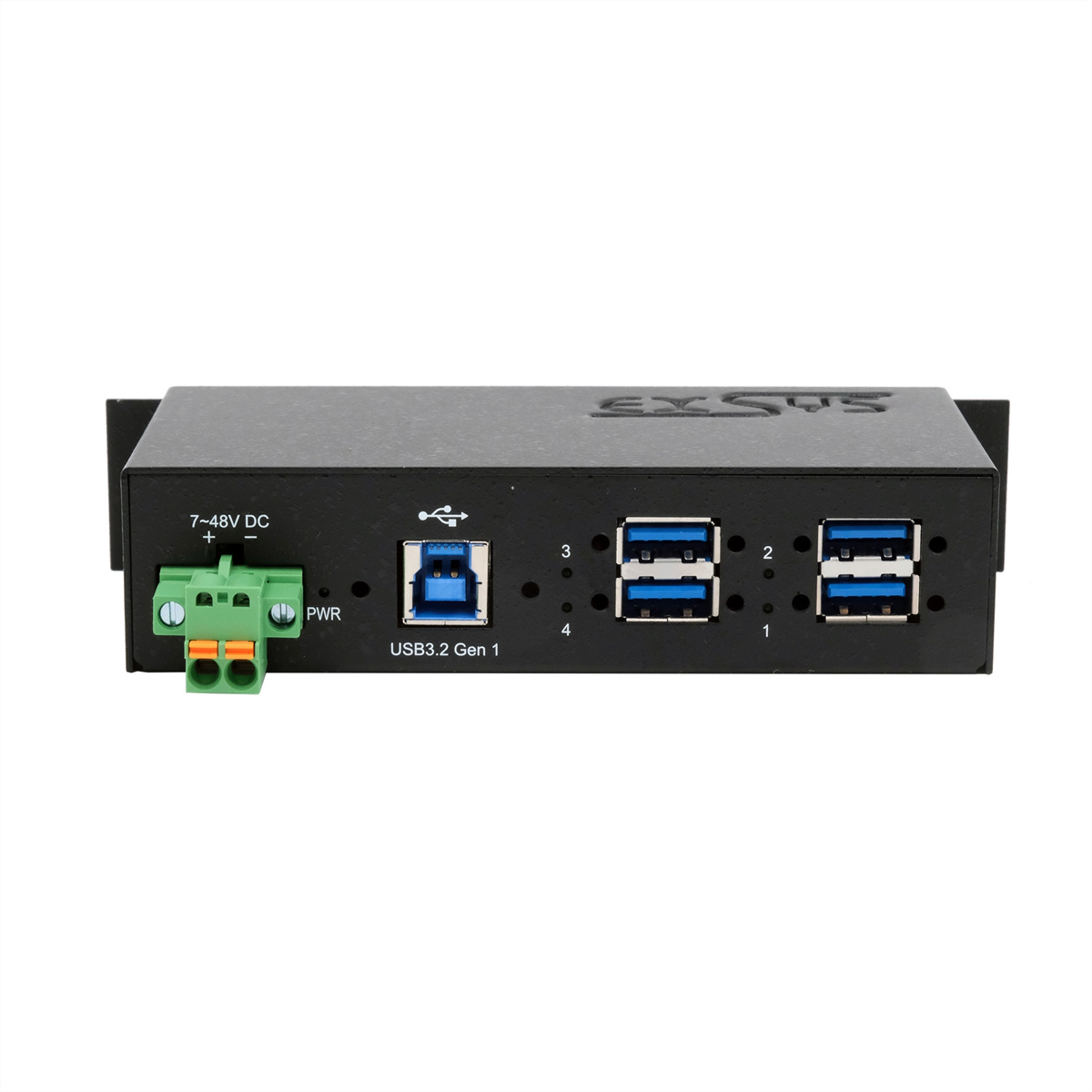 EXSYS EX-1185HMVS-2 4-Port Metall USB 3.2 Gen1 mit 15KV  (BILD2)