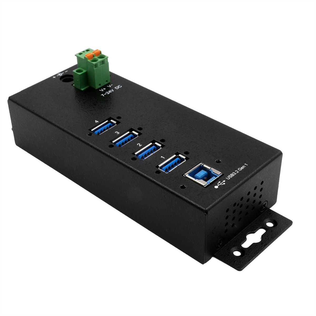 EXSYS EX-1186HMVS-2 4 Port USB 3.2 Gen 1 HUB mit 15KV ESD Überspannungs-Schutz