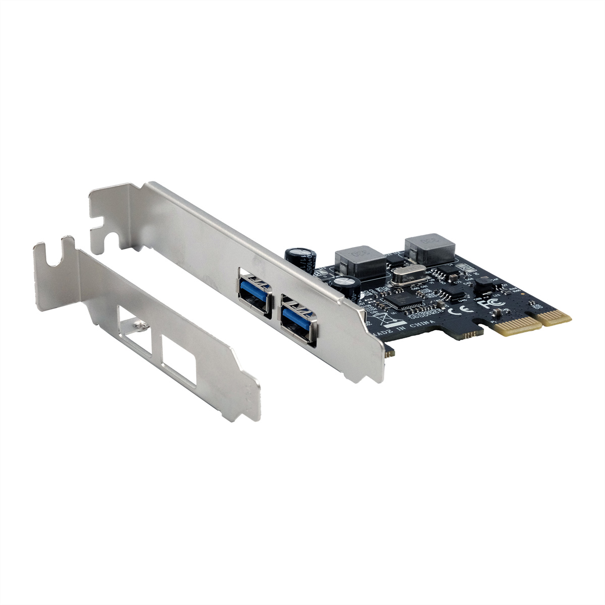 EXSYS EX-11192 2-Port USB 3.2 Gen 1 PCIe Karte mit Self Power