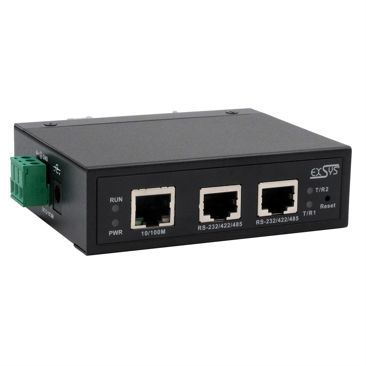 EXSYS EX-61002 - Gerï¿½teserver 1x Ethernet zu 2x Seriell RS-232/422/485