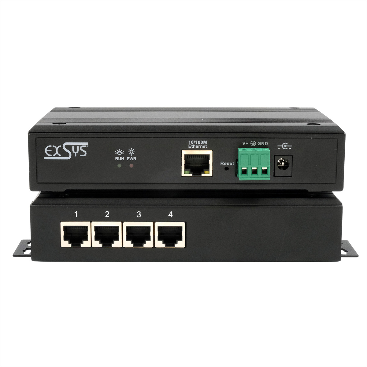 EXSYS EX-61004 - Gerï¿½teserver 1x Ethernet zu 4x Seriell RS-232/422/485