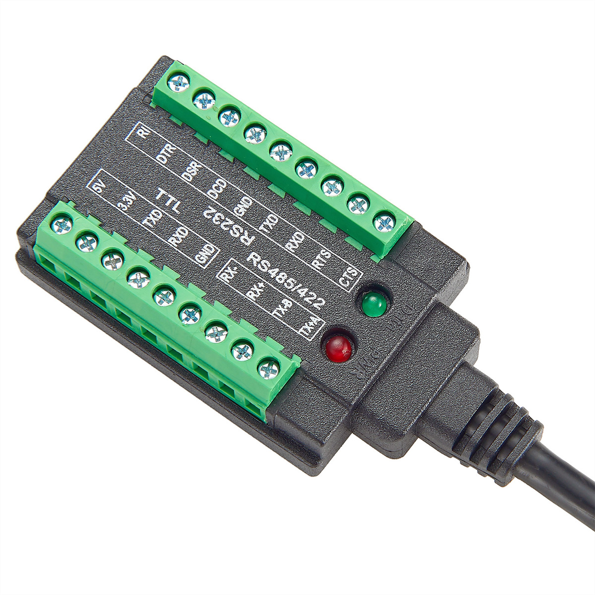EXSYS EX-13003 USB 2.0 zu 1 x Seriell RS-232/422/485 und TTL Kabel mit 18-Pin Terminal Block