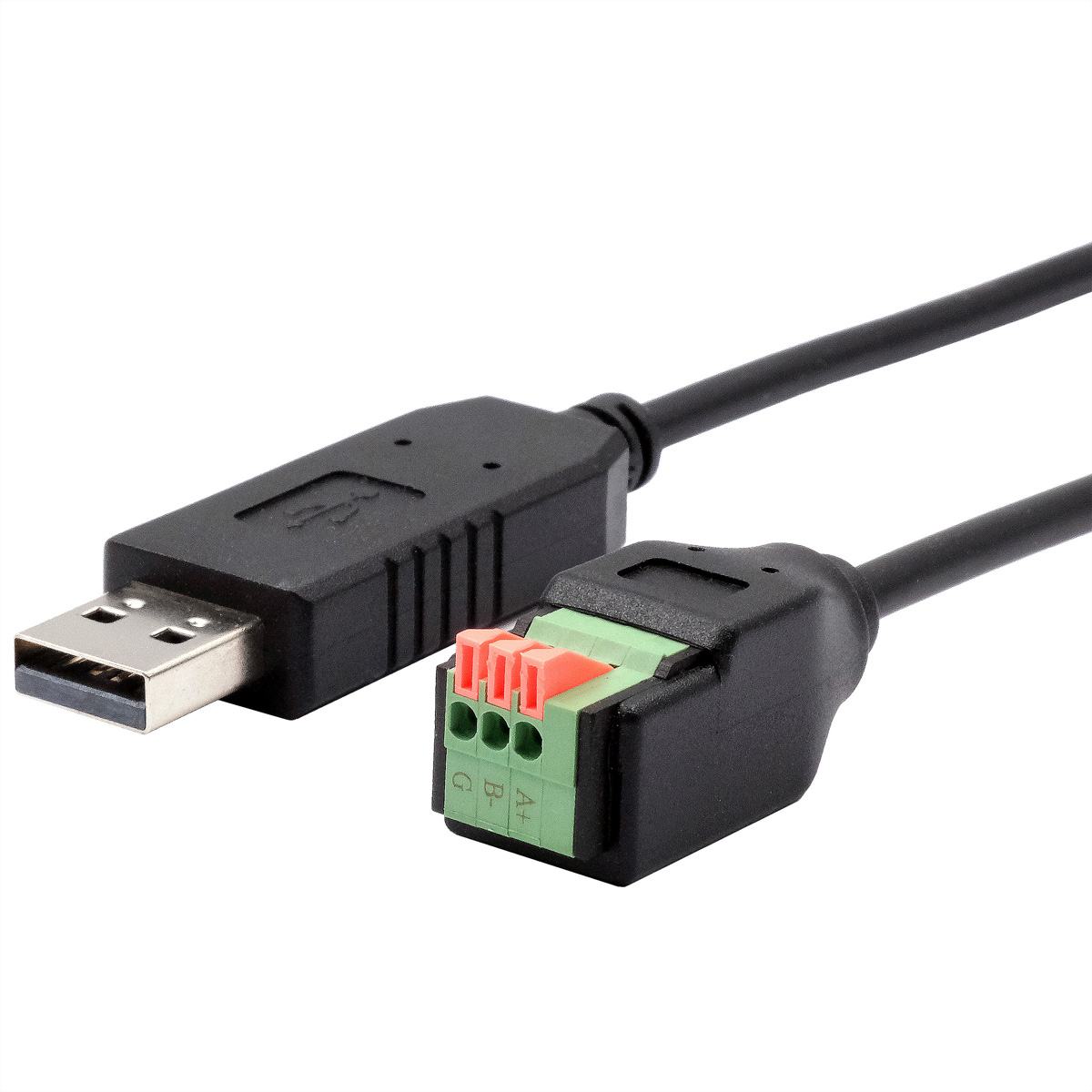 EXSYS EX-13009 USB zu 1x Seriell RS-458 Kabel mit Terminal Block mit Drucktaster