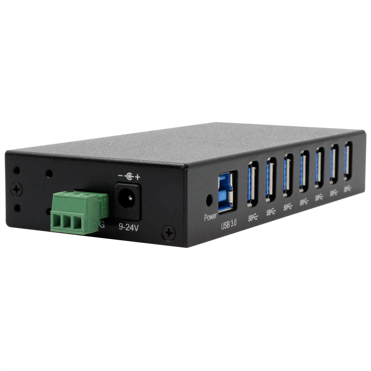 EXSYS EX-11237HMS-2 7 Port USB 3.2 Gen 1 HUB Din-Rail Kit