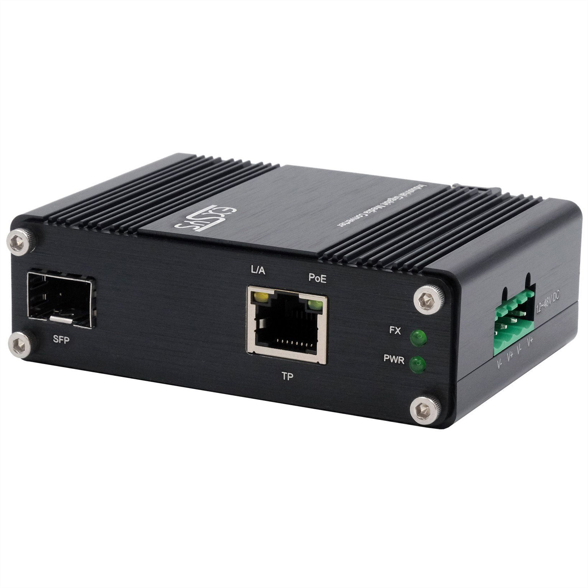 EXSYS EX-60340 Industrial Media Konverter 60W SFP -40°C bis +75°C