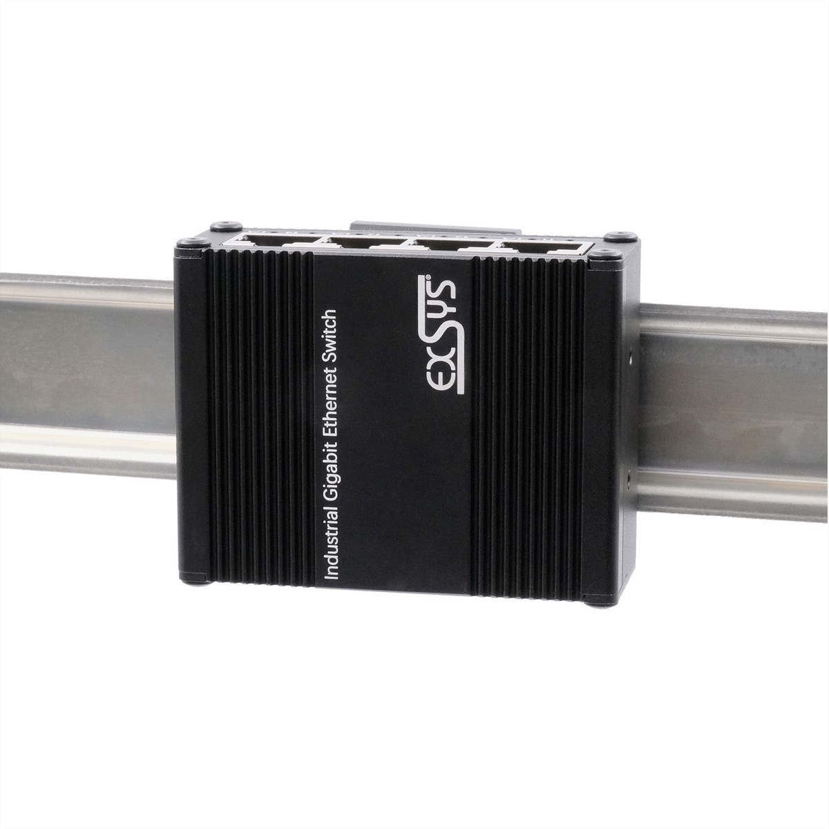 EXSYS EX-62021 5-Port Industrial Gigabit Micro Switch, unmanaged, USB-C Stromversorgung