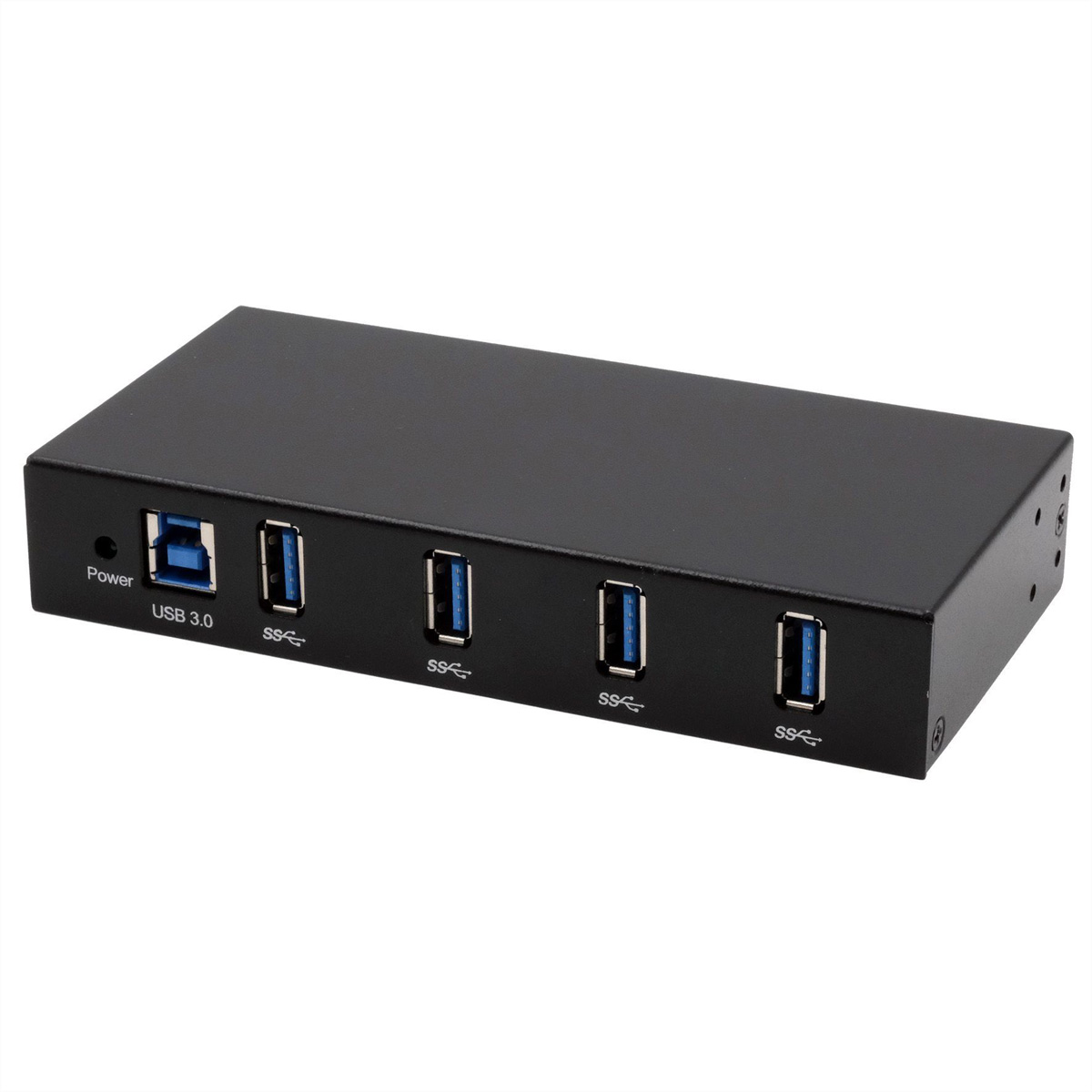 EXSYS EX-11234HMS-2 4 Port USB 3.2 Gen 1 HUB, Din-Rail Kit und Wand VIA VL817_Q7S Chipsatz USB Hub