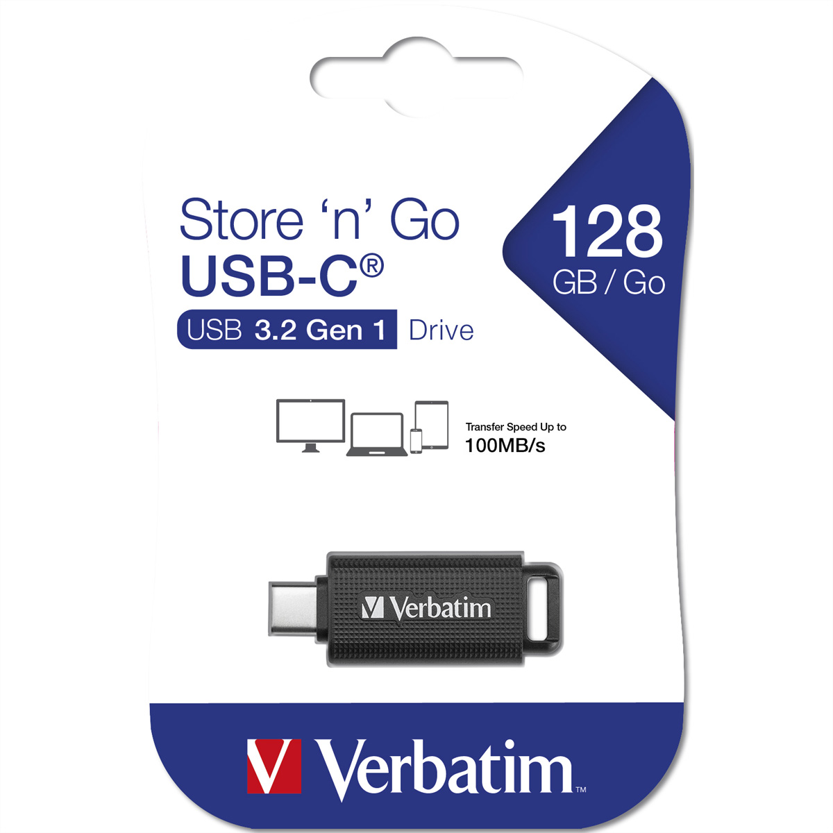 VERBATIM USB 3.2 Stick 128GB Retractable