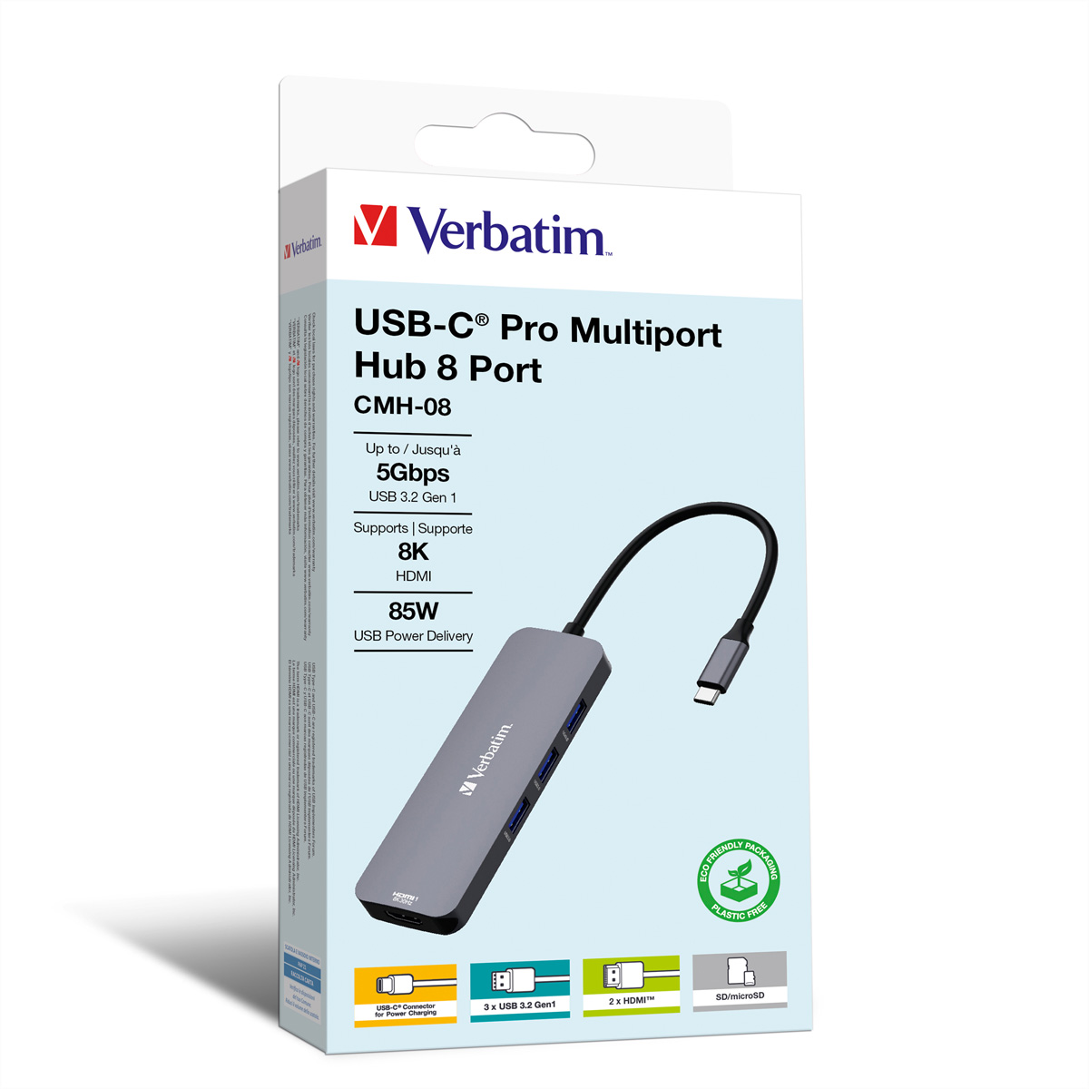 VERBATIM USB-C Multiport CMH-08