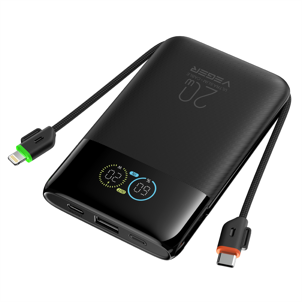 VEGER Powerbank W1211A 10000mah Black Powerbank