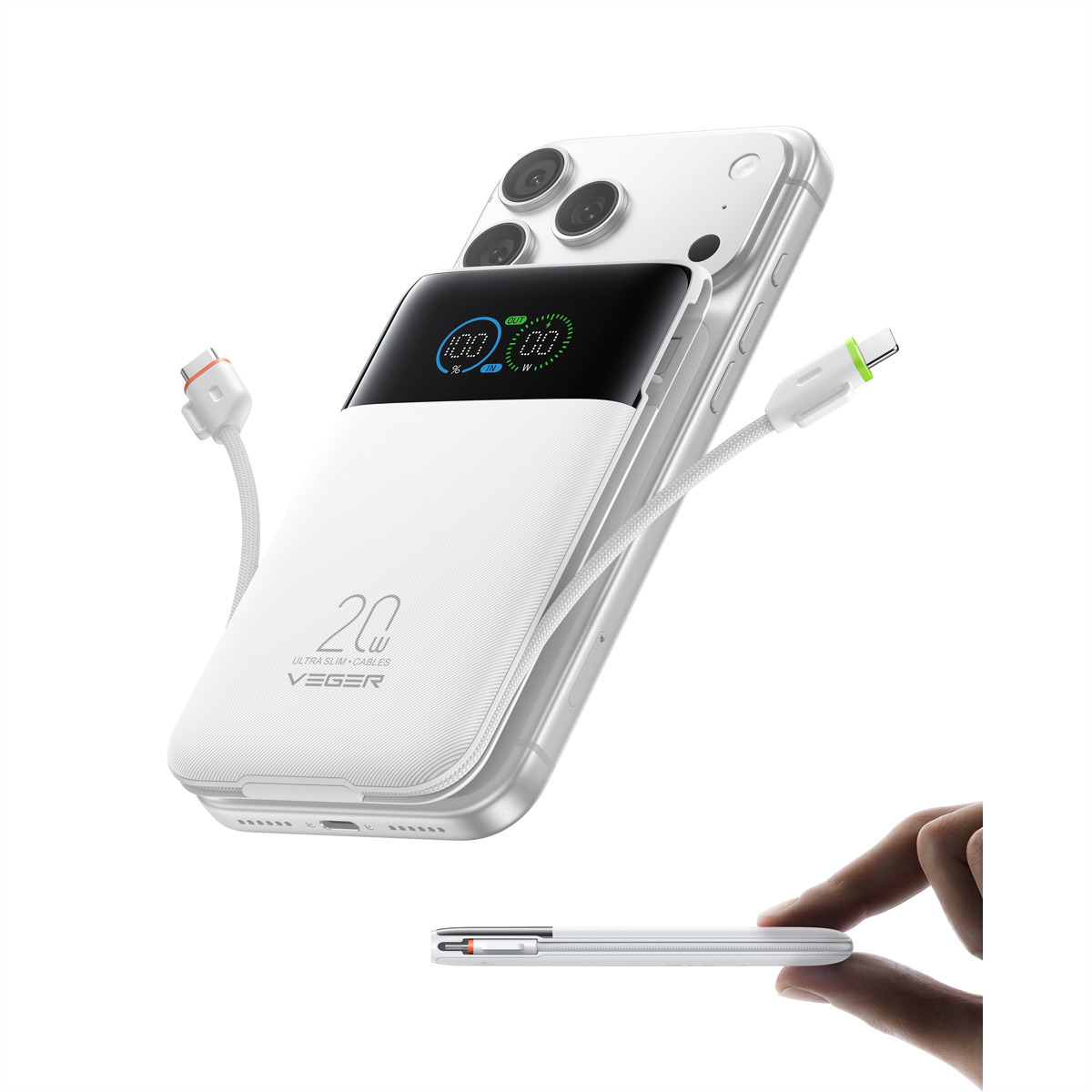 VEGER Powerbank W1211A 10000mah White