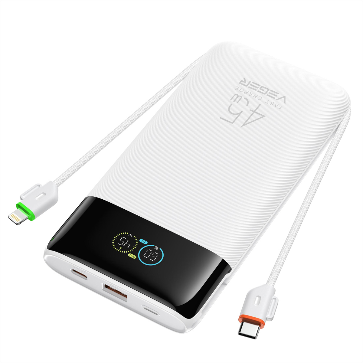 VEGER Powerbank W2085S 20000mah White Powerbank