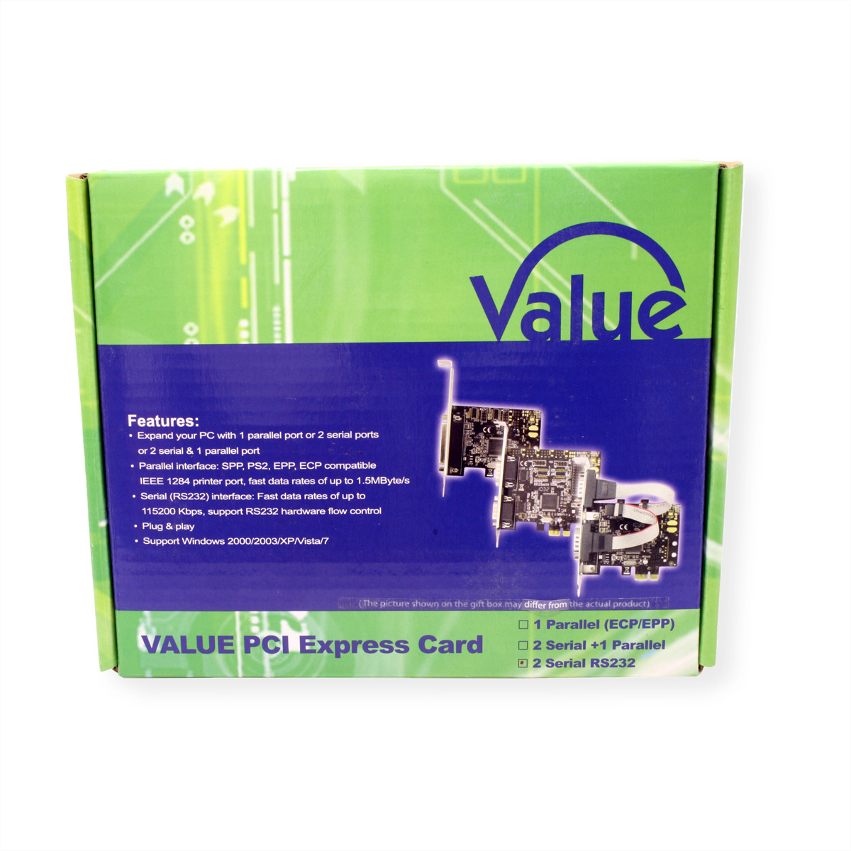 VALUE PCI ExpressCard, 2x seriell