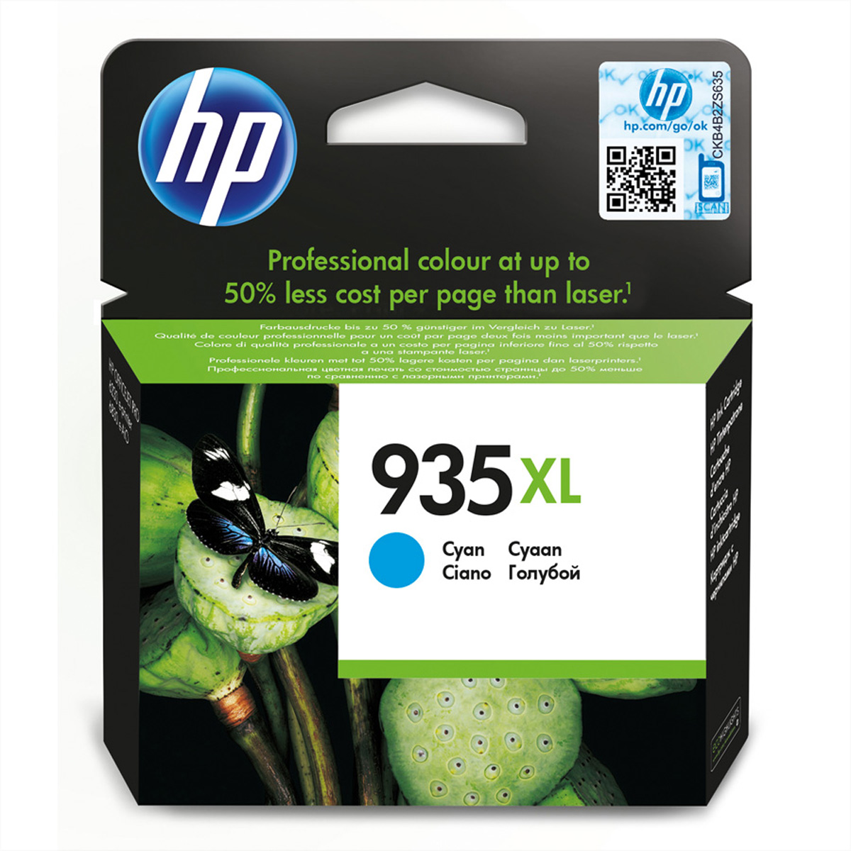 C2P24AE, Nr. 935XL, Druckpatrone, cyan, für HP-OfficeJet 6812 / 6815, OfficeJet Pro 6230 / 6830 / 6835