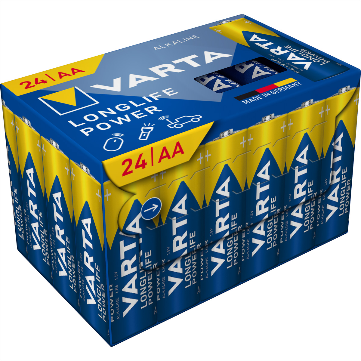 VARTA Alkaline Batterie Longlife Power, Mignon AA, 24er