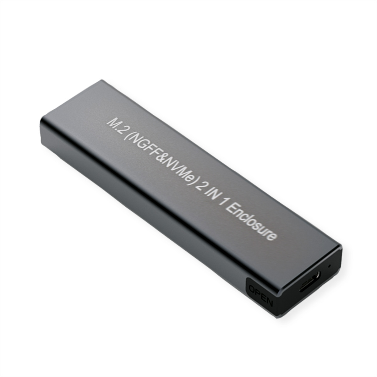 VALUE Externes SSD-Gehäuse, M.2, NVMe zu USB 3.2 Gen 2 Typ C