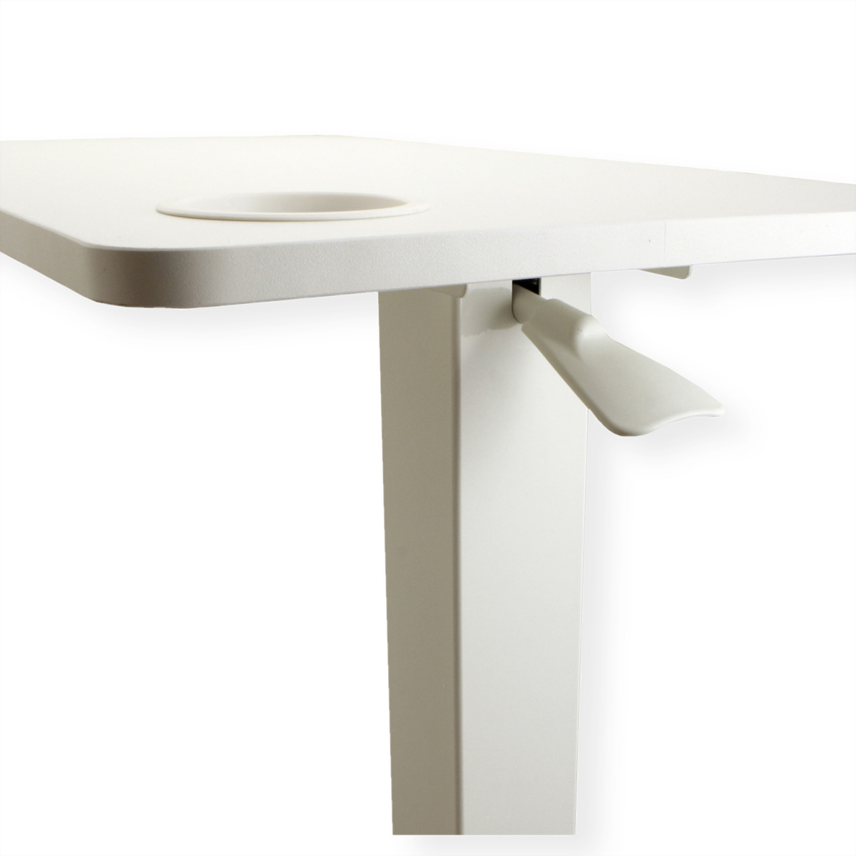 ROLINE Gasfeder-Beistelltisch, höhenverstellbar, weiß