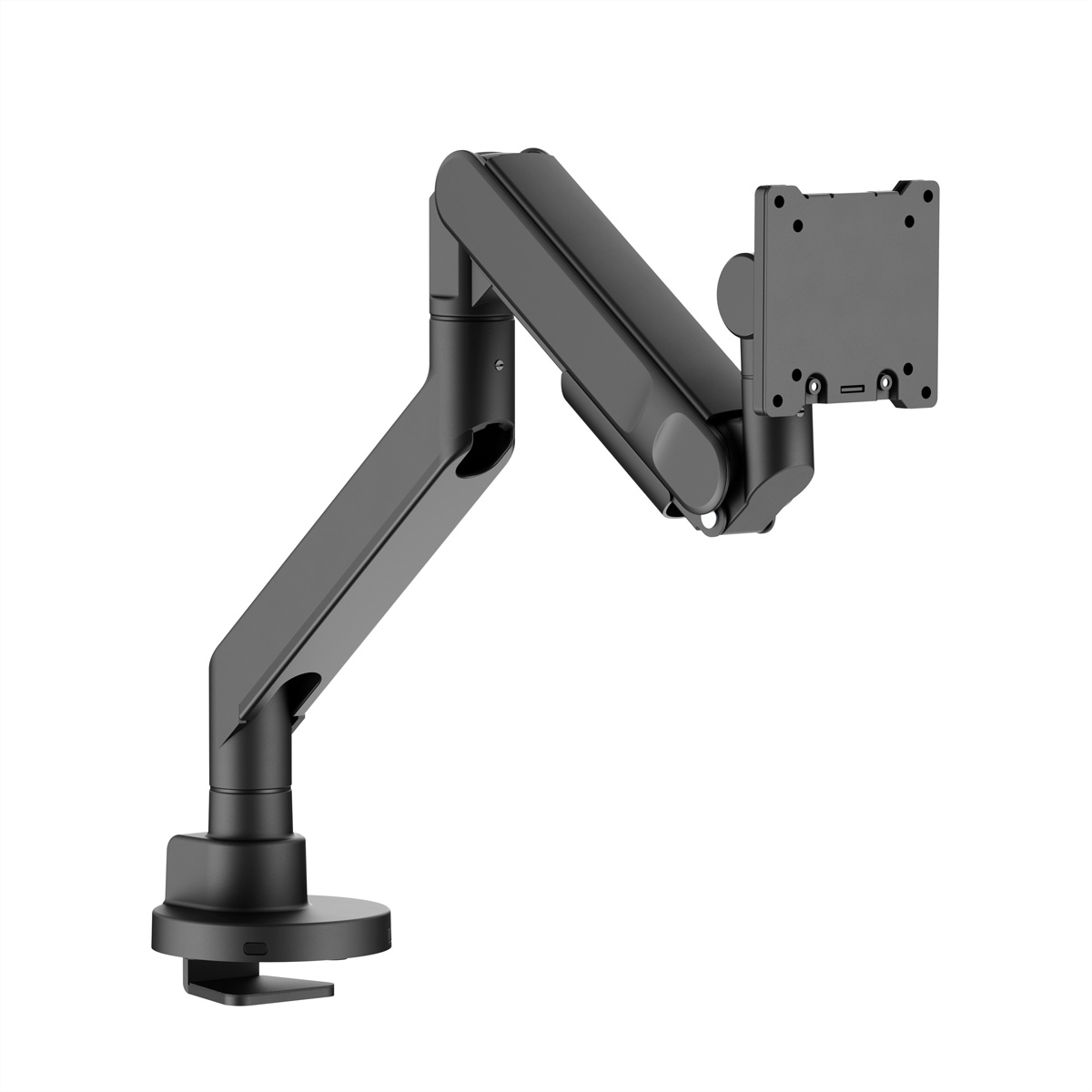 ROLINE LCD-Monitorhalterung mit Gasfeder, Tischmontage, 24-57 Zoll, bis 27 kg Monitorarm, Wand- oder Tischmontage