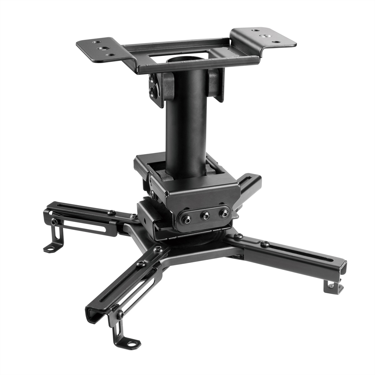 VALUE Hochbelastbare Projektor-Deckenhalterung, bis 45 kg, schwarz Projektorhalterung, Deckenmontage