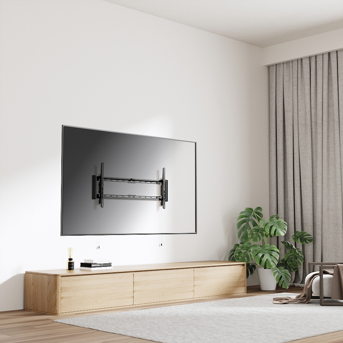 VALUE TV-Wandhalterung, neigbar, 43-90 Zoll, bis 75 kg