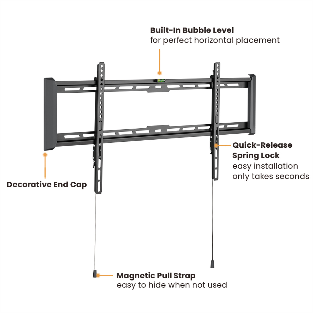 VALUE TV-Wandhalterung, fest, 43-90 Zoll, bis 75 kg,  (BILD2)