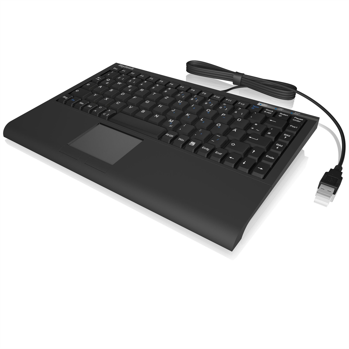KeySonic ACK-540 U+ Mini-Keyboard mit integriertem Touchpad USB
