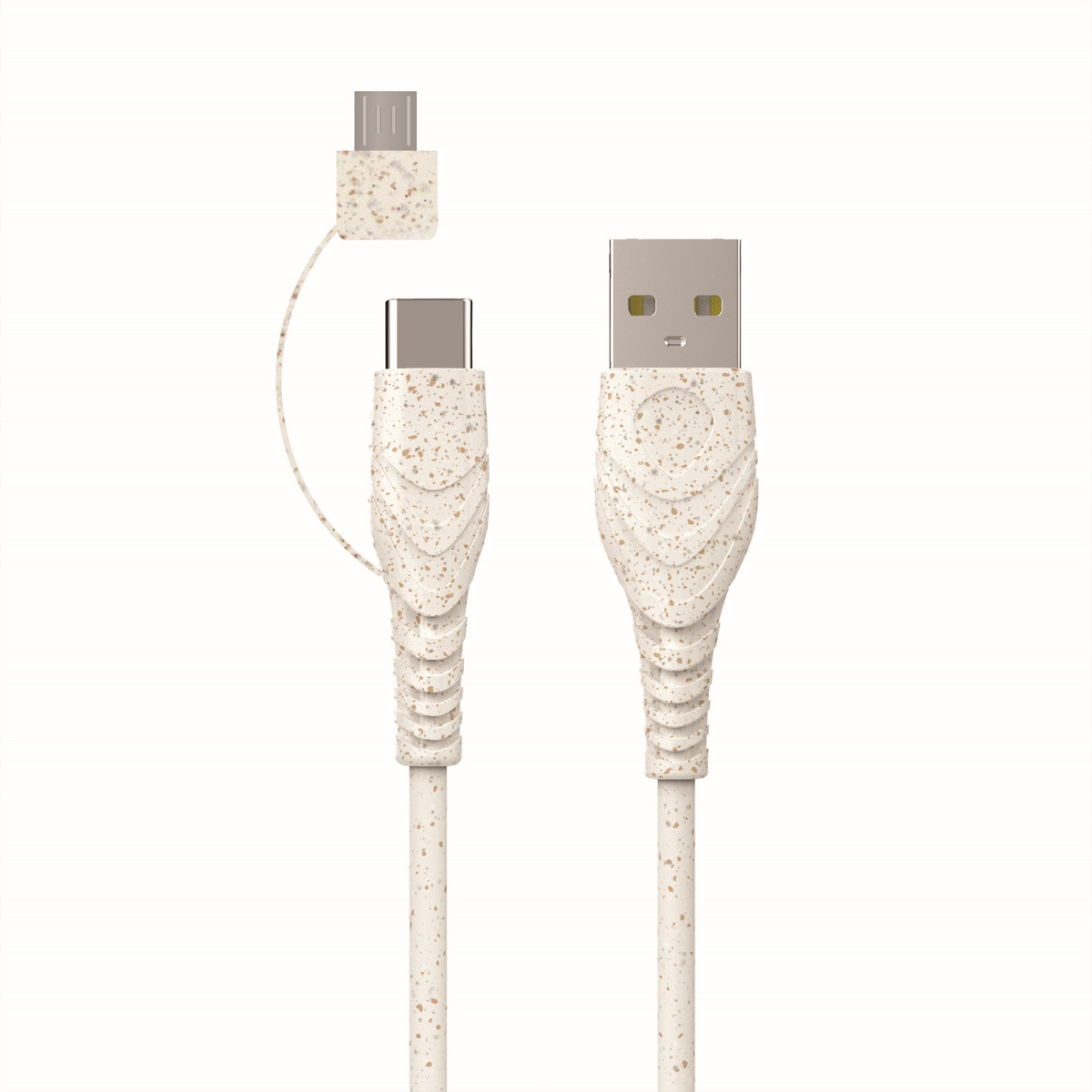 BIOnd BIO-12-TCM USB-C to Type-C+Micro 3A Cable, 1,2 m