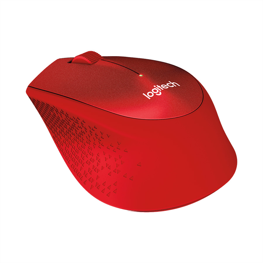 LOGITECH M330 Silent Plus Maus, rot