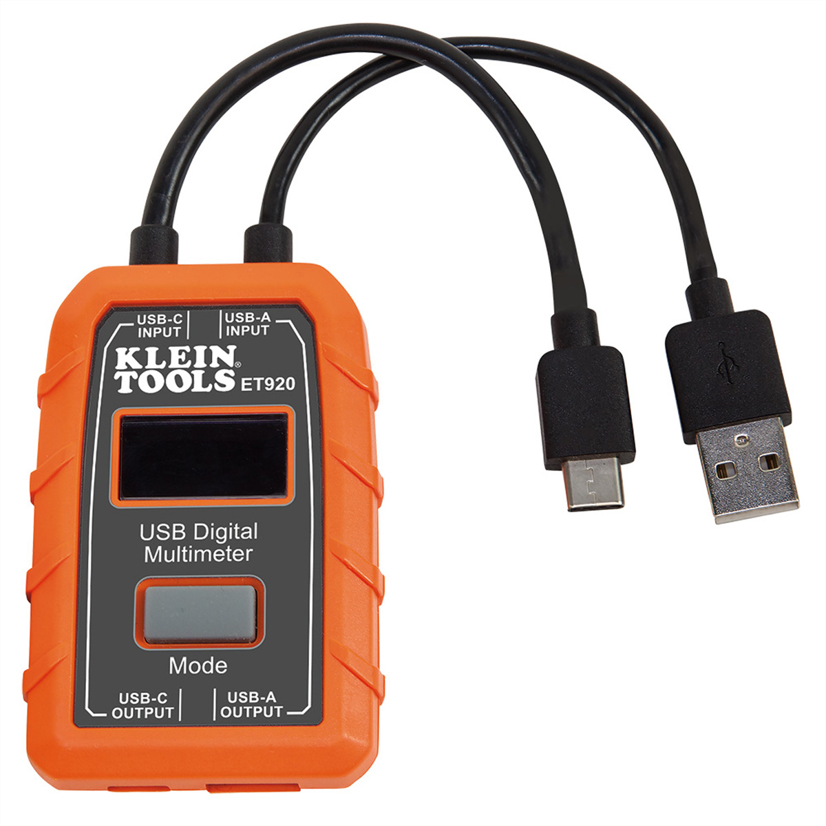 KLEIN TOOLS ET920 USB-Digitalmessgerät und -Prüfer, für USB-A und USB-C