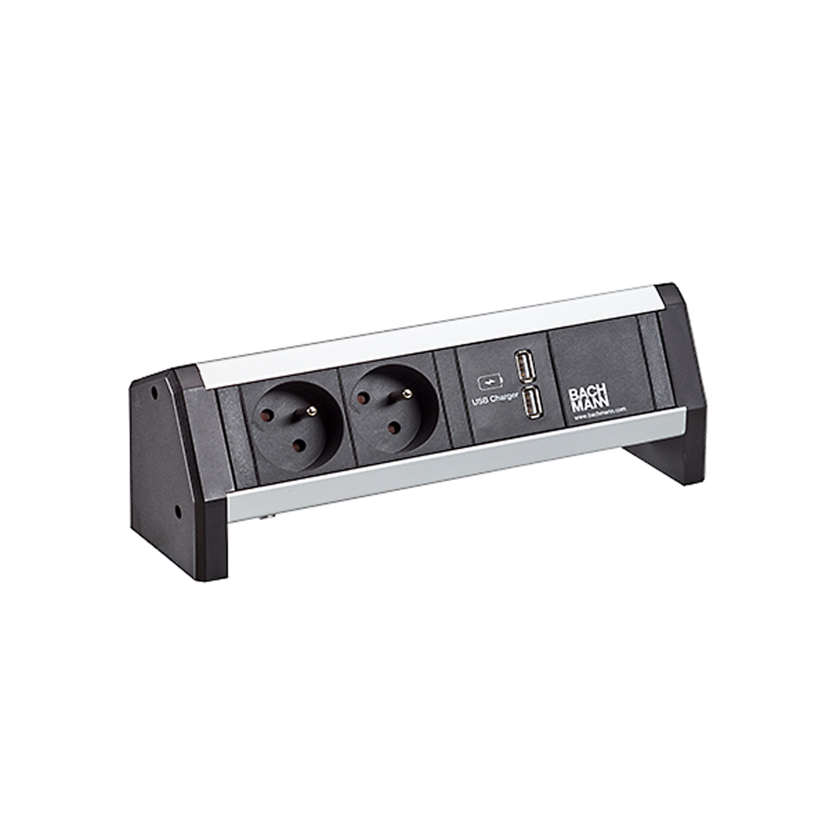 BACHMANN DESK 2xUTE 1xUSB Charger GST18 schwarz