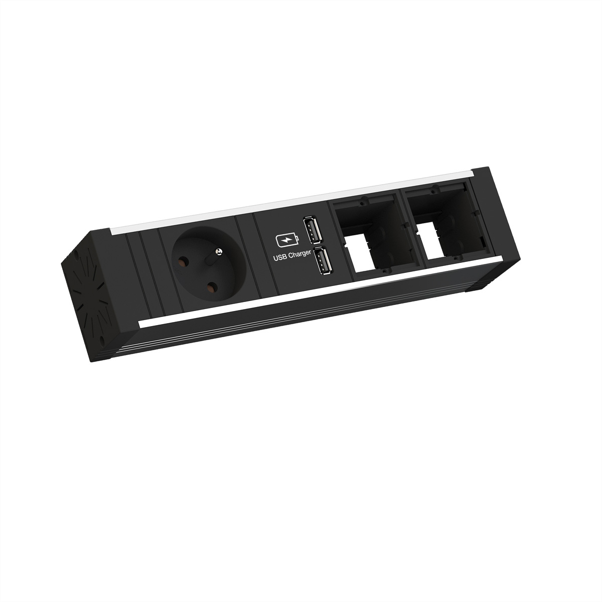 BACHMANN VENID 1xUTE 1xUSB Charger 2xCM 0,2m GST18