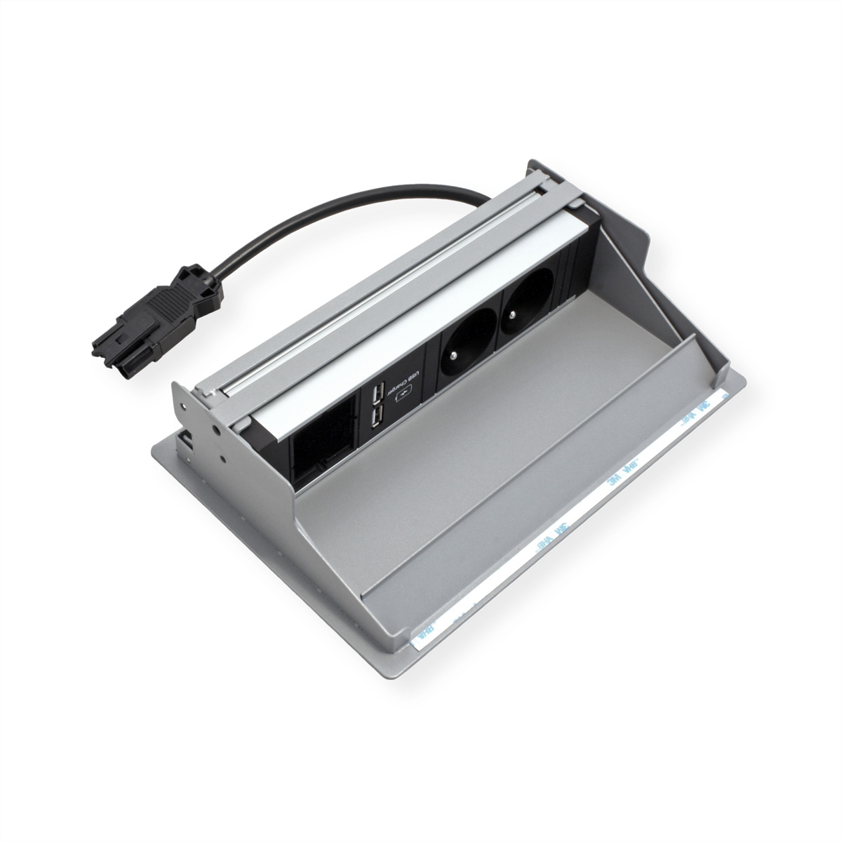 BACHMANN CONEO SET 2xUTE 1xUSB Charger 1xCM 0,2m GST18 weissaluminium