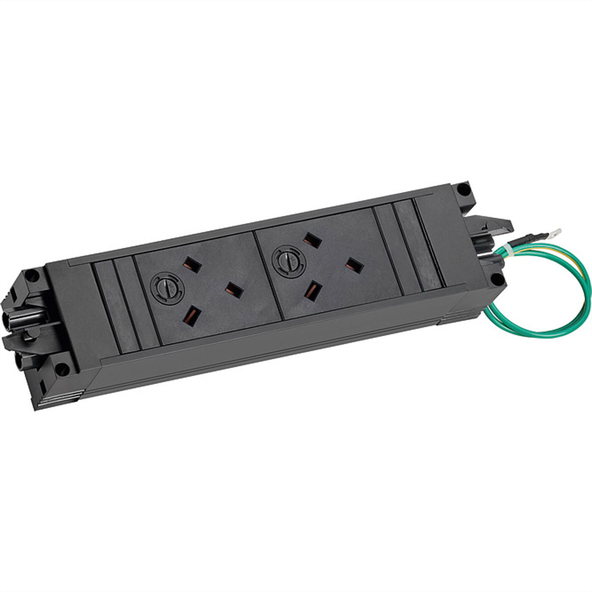 BACHMANN STEP BASE 2xUK 45° GST18 inkl. Erdung STEP Steckdoseneinheit