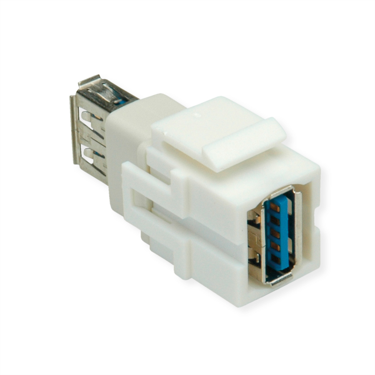 BACHMANN USB A/A 3.0 Keystone Modul weiss