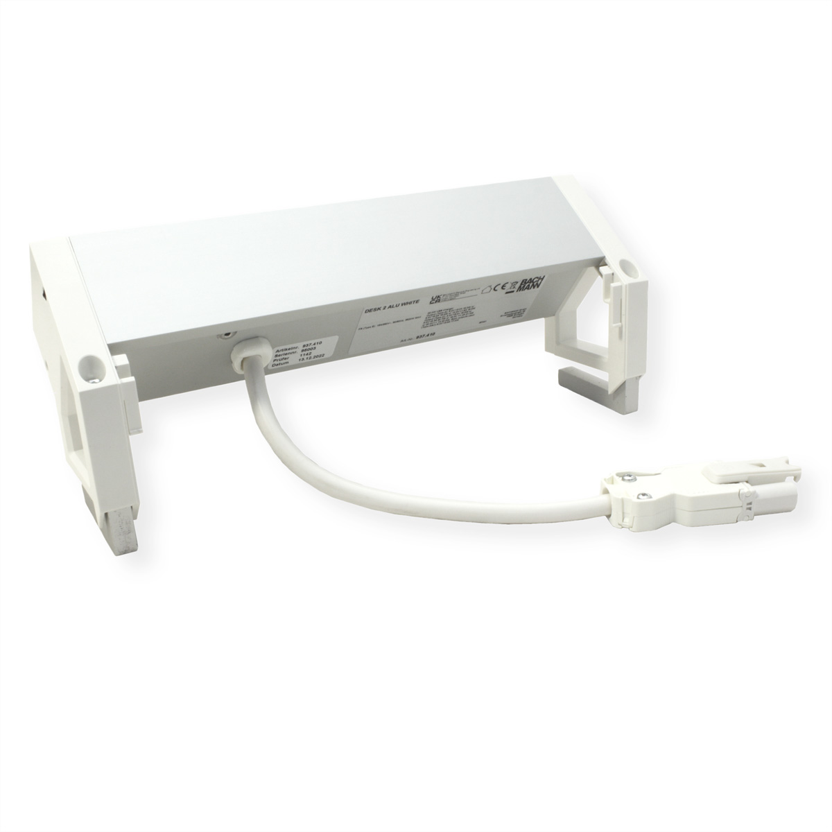 BACHMANN DESK2 ALU WHITE 2xUTE 1xUSB A/C 22W 1xSchalter 937.410 (BILD2)