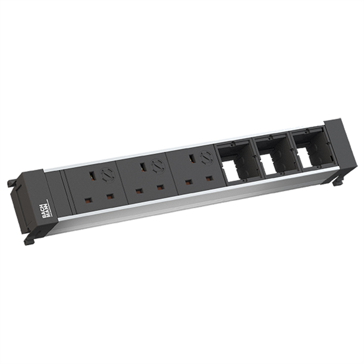 BACHMANN POWER FRAME 3xUK 90° 3,15A 3xCM, Strom 0,2m GST18 United Kingdom Einbau-Anschlussfelder POWER FRAME