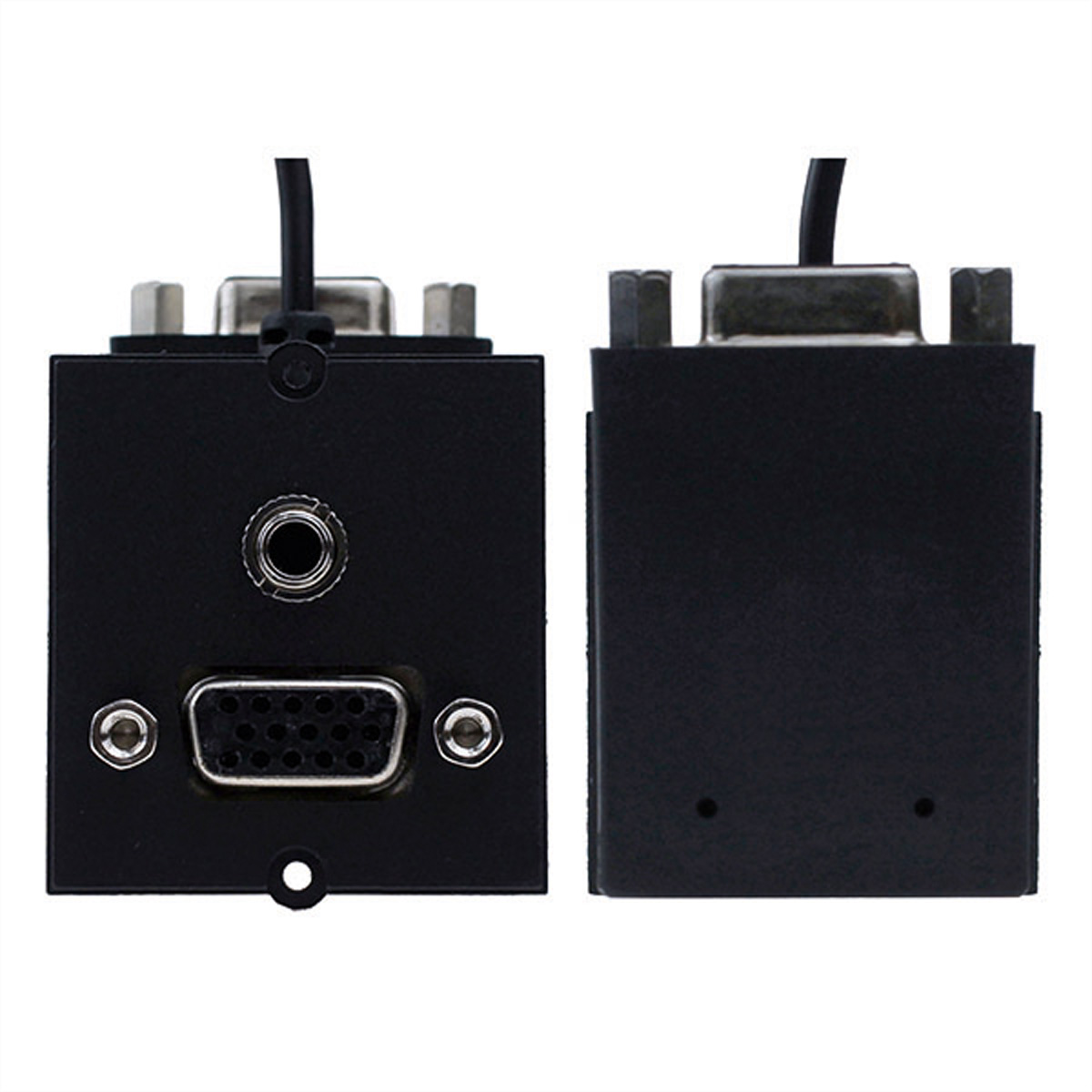 BACHMANN Rahmen 1xVGA+Klinke, 90° Abgang seitlich BACHMANN Rahmen 1xVGA+Klinke, 90° Abgang seitlich