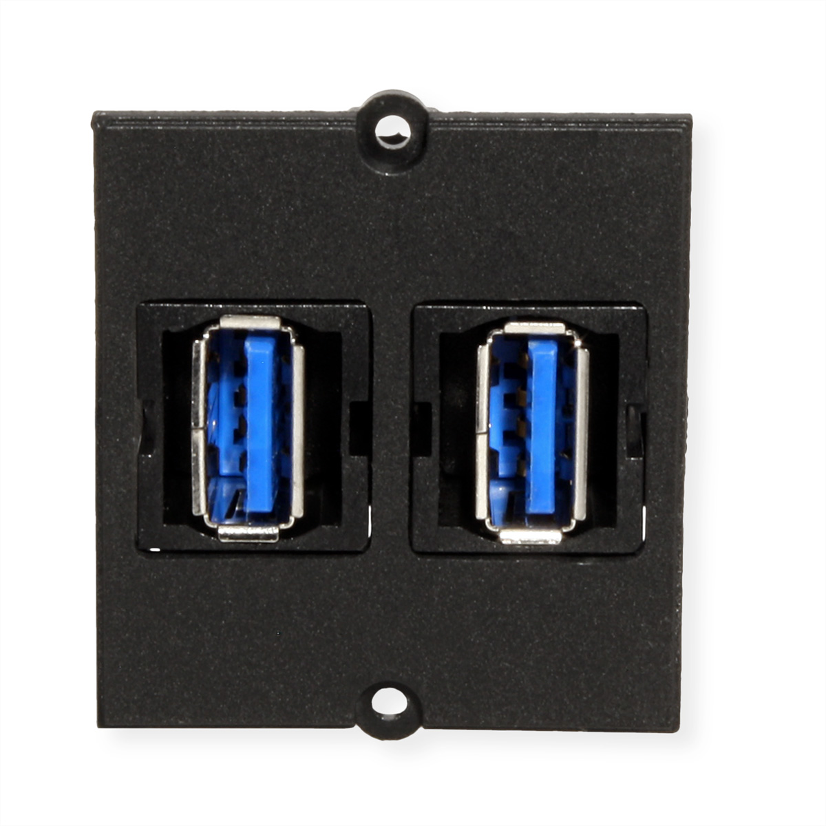 BACHMANN Rahmen 2xUSB 3.0, 90° Abgang seitlich