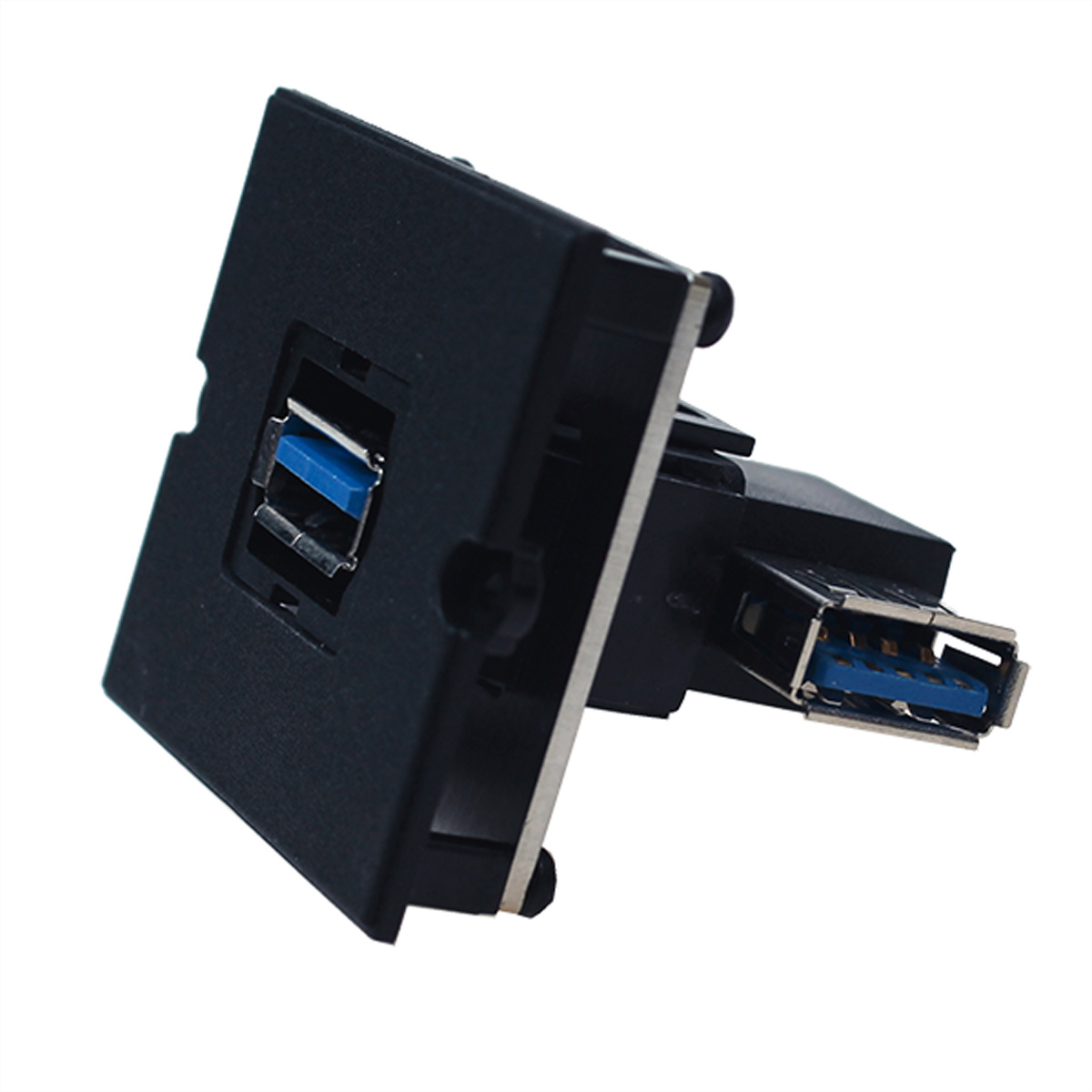 BACHMANN Rahmen 1xUSB 3.0, 90° Abgang seitlich BACHMANN Rahmen 1xUSB 3.0, 90° Abgang seitlich