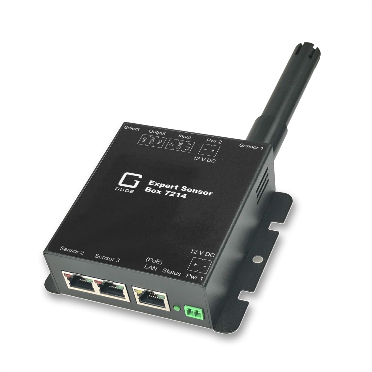 GUDE 7214-11 Exp.Sensor Box Temp 2xSensorport 1xRel.Out 1xIO In PoE (721411)