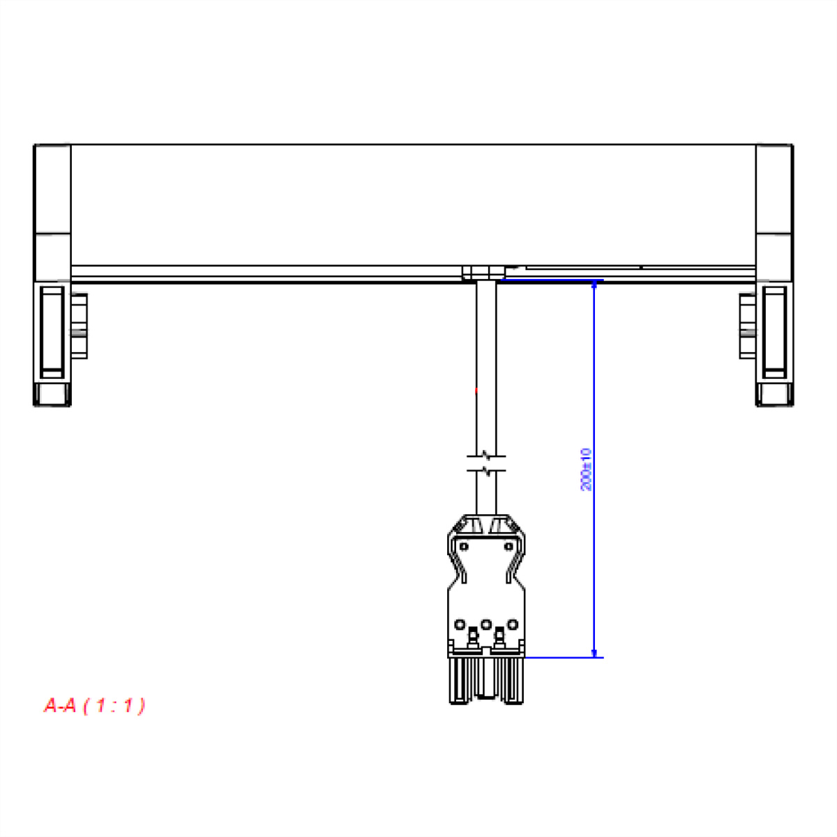 BACHMANN Steckdosenleiste Desk2 2xSchuKo-Dosen 1xU