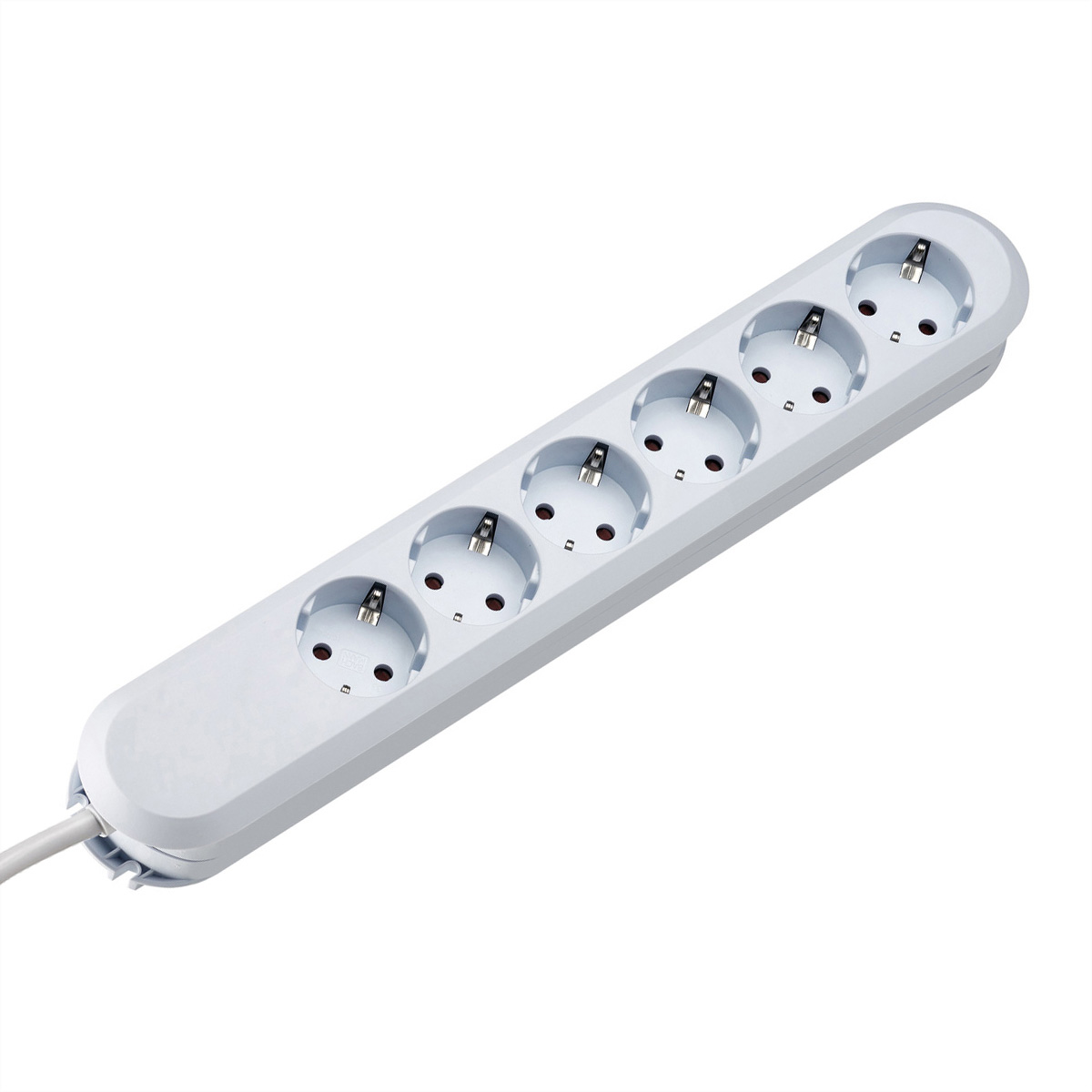 BACHMANN SMART Steckdosenleiste 6x Schutzkontakt, weiß, 1,5 m