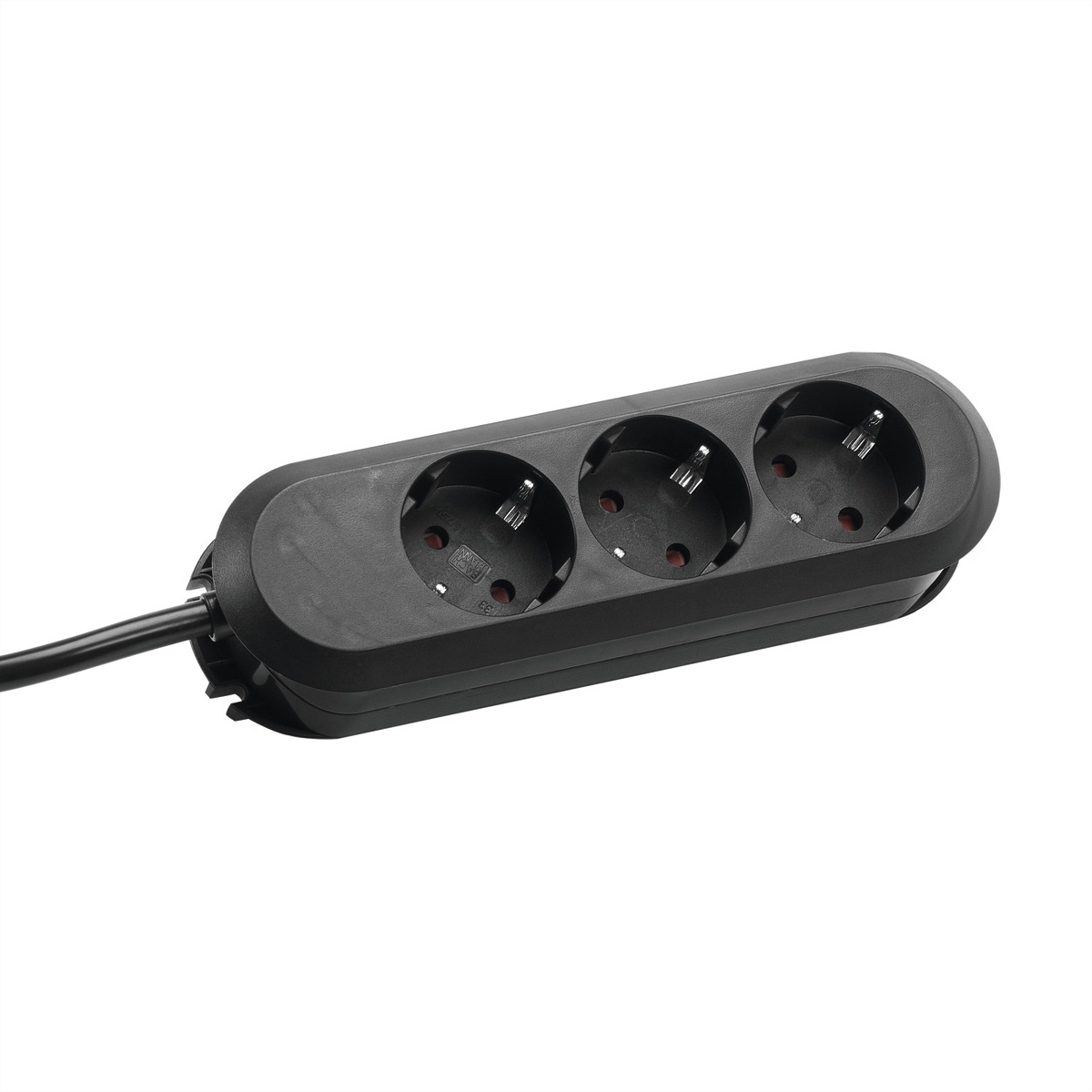 BACHMANN SMART Steckdosenleiste 3x Schutzkontakt, schwarz, 1,5 m Steckdosenleiste