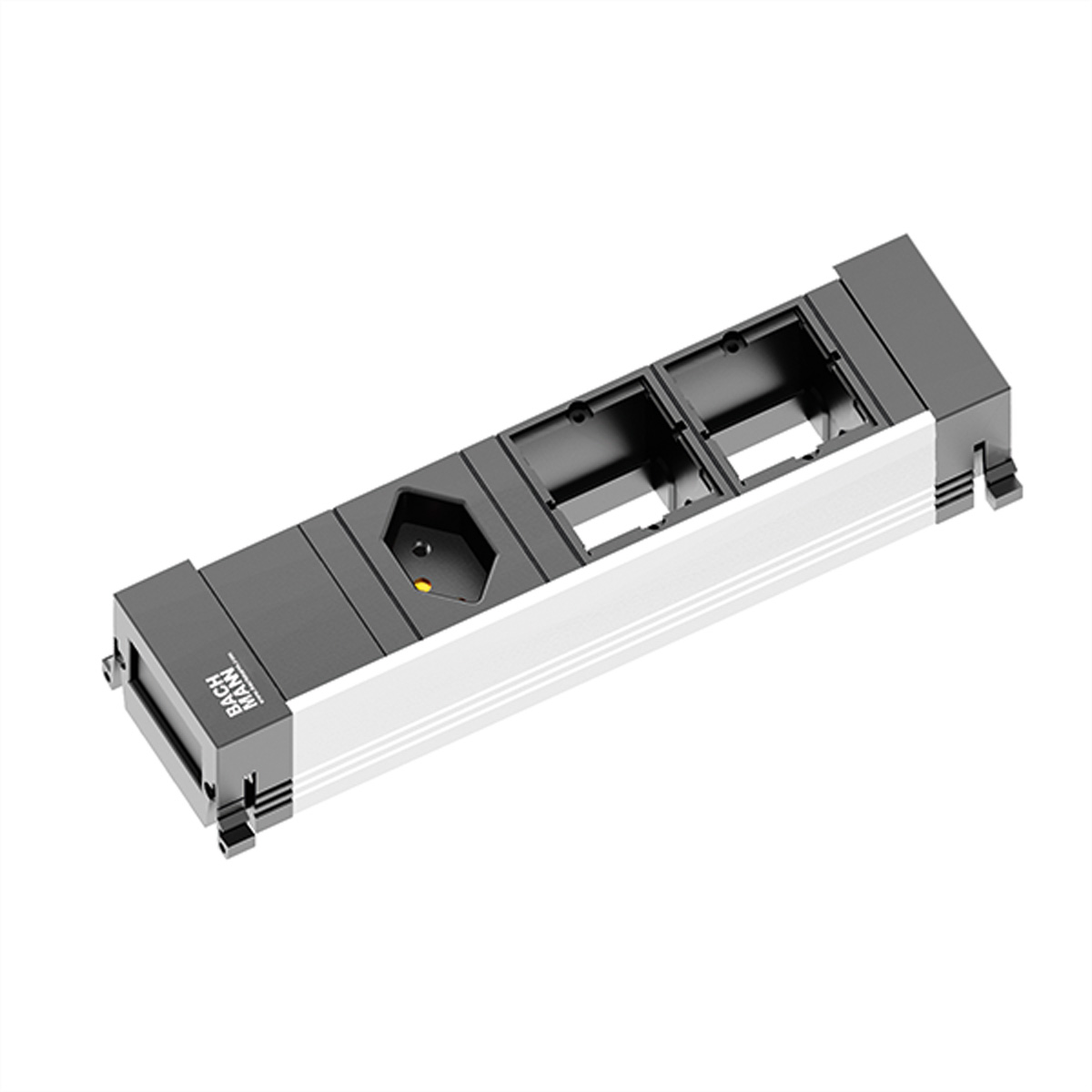 BACHMANN Power Frame 1x CH (Schweiz) 2x ABD Einbau-Anschlussfelder POWER FRAME