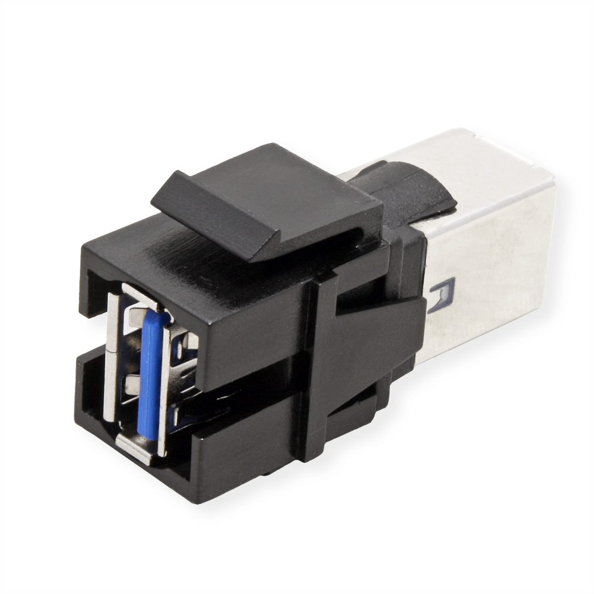 BACHMANN Keystone USB 3.0 Kupplung A/B Buchse-Buchse schwarz