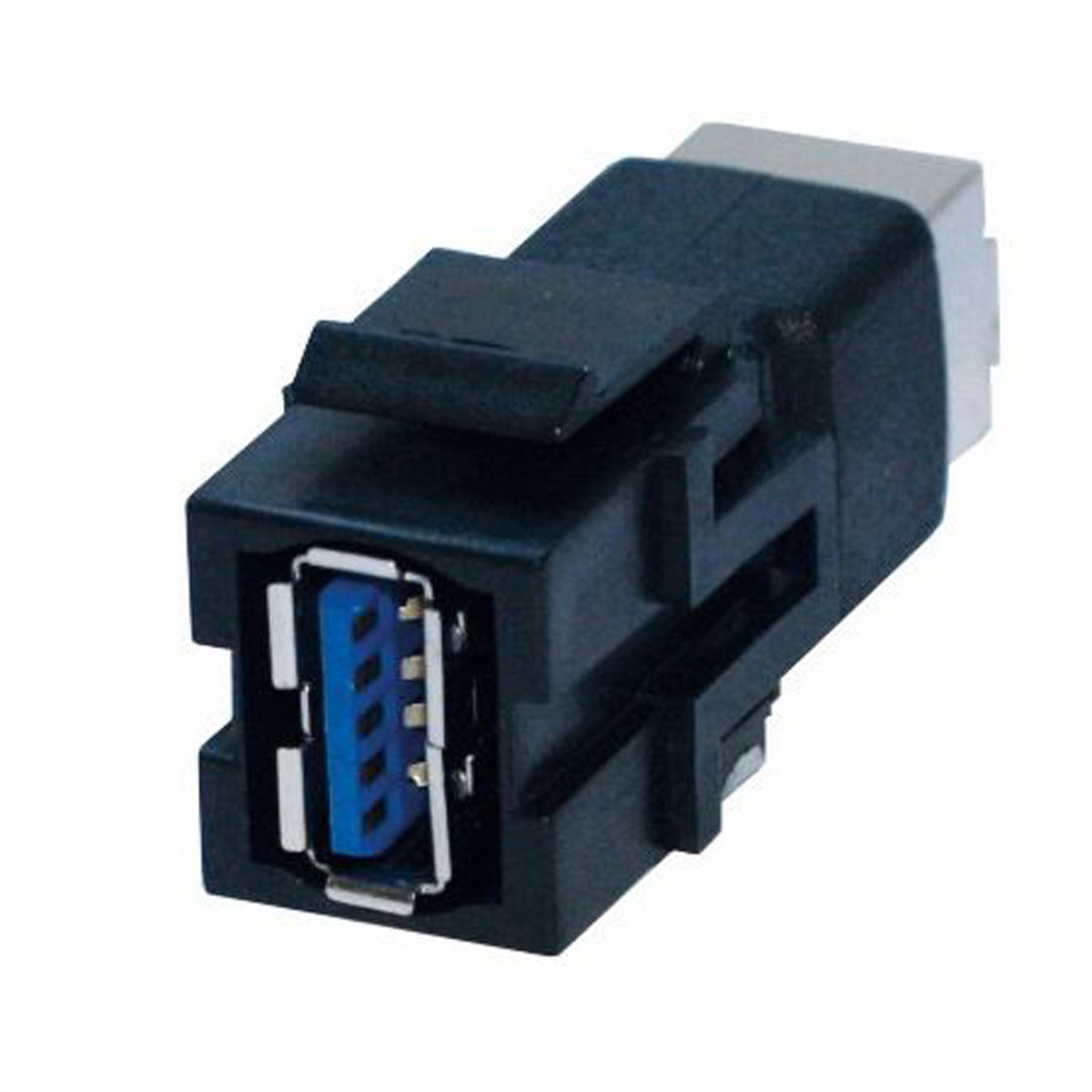 BACHMANN Keystone USB 3.0 Kupplung A/B Buchse-Buchse schwarz