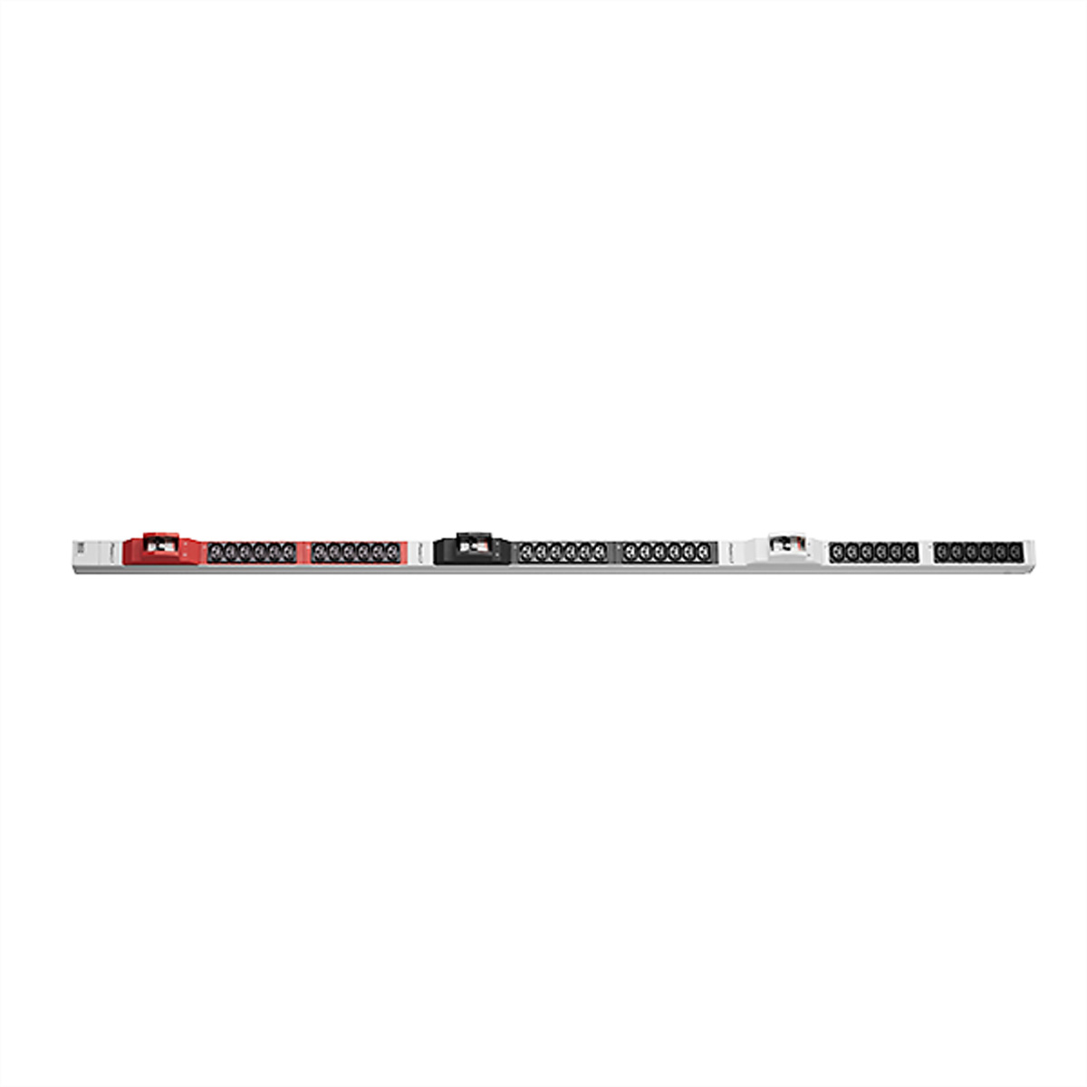 BACHMANN IT PDU ALU 1HE 36x C13 6x Leitungsschutzschalter CEE 3x32A rot