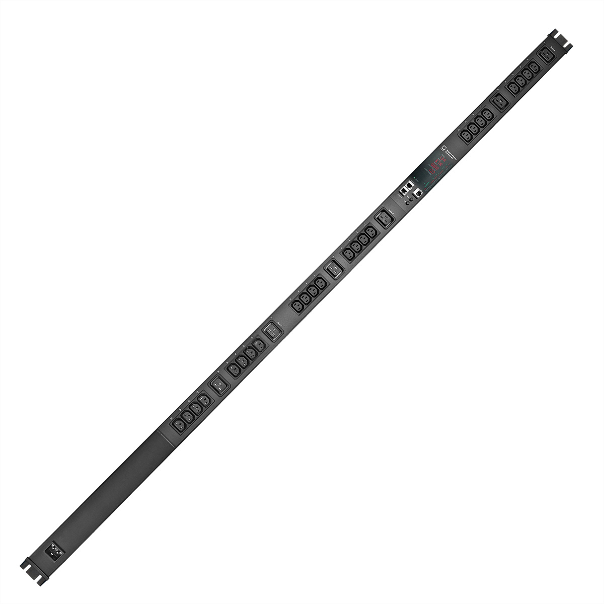 GUDE EPC 87-1310-18 30-fach switched und metered PDU, vertikaler Einbau 0HE, schwarz, 170 cm