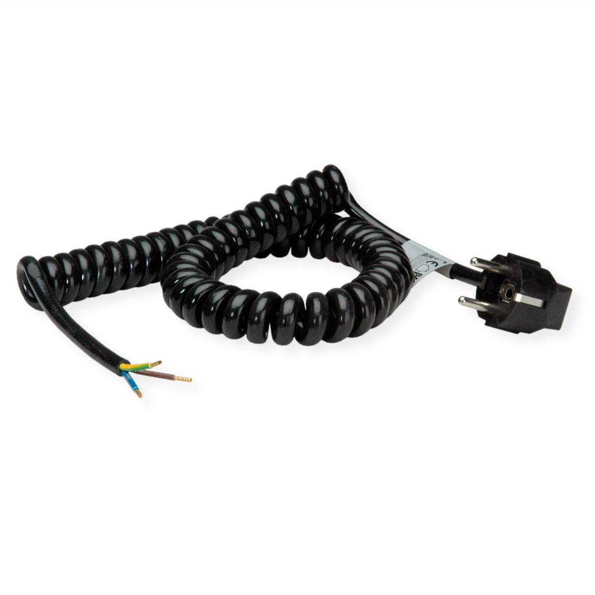 BACHMANN Wendelleitung 0,5-2m schwarz, H05VV-F 3G1,5mm²  (BILD2)